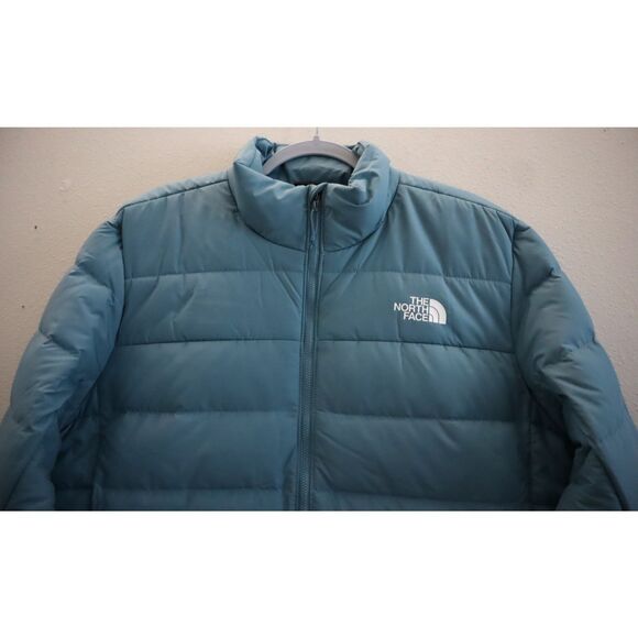 The North Face NF0A84HZ10M Men's Sz L Algae Blue Aconcagua 3 Puffer Jacket - Picture 7 of 10